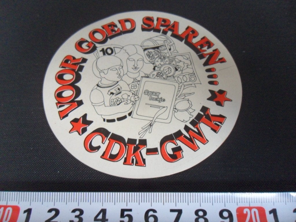 sticker voor goed sparen... CDK - GWK strip spaarboekje, Ophalen of Verzenden, Zo goed als nieuw