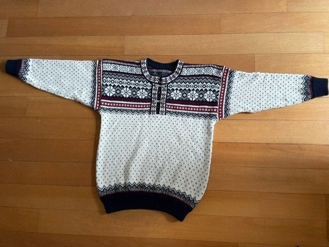 Noorse trui Linord unisex maat S / M, Wit, Linord, Ophalen of Verzenden, Maat 36 (S)