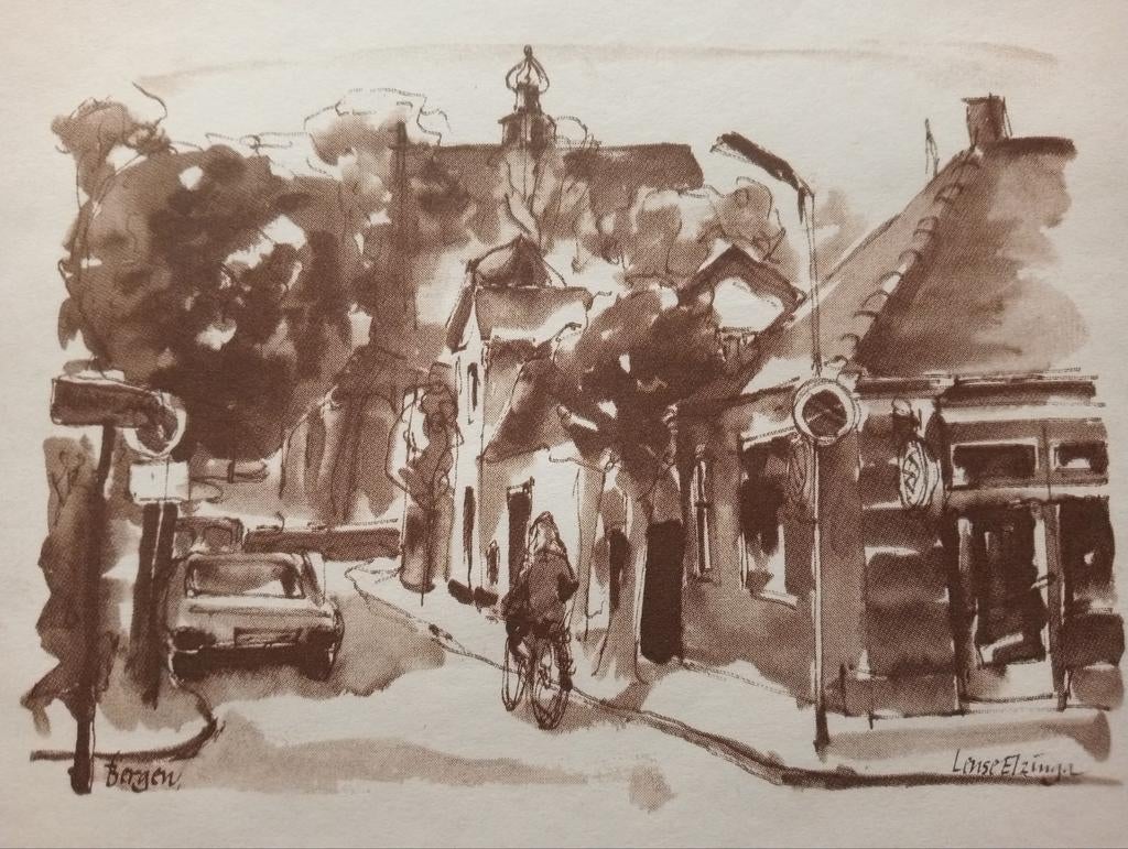 Bergen print, Ophalen of Verzenden