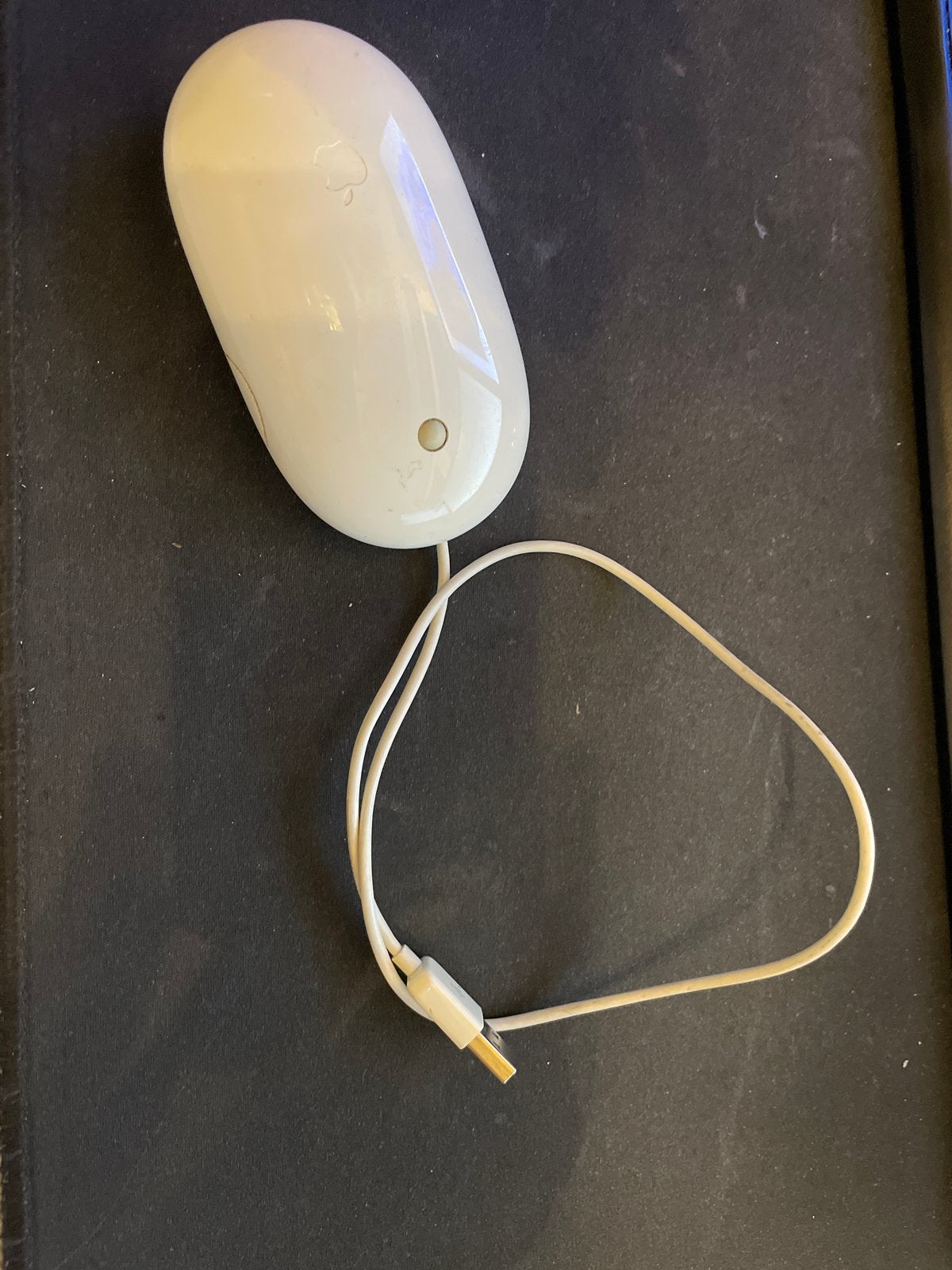 Apple Mighty Mouse A1152 Bedraad - Wit, Computers en Software, Ophalen of Verzenden, Gebruikt, Bedraad, Muis