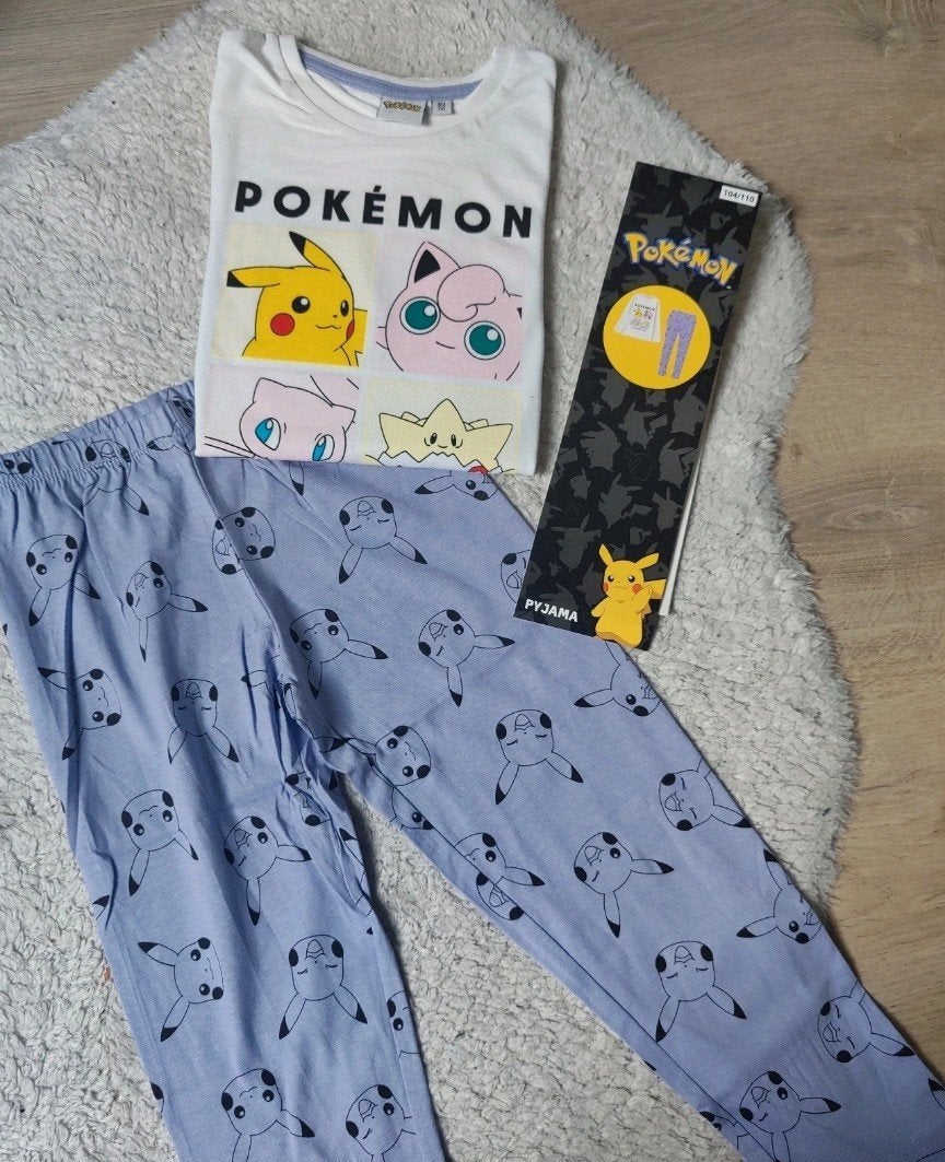 Nieuwe Pokémon Pyjama Set - Pikachu, Jigglypuff, Squirtle, Nacht- of Onderkleding, Jongen of Meisje, Nieuw, Ophalen of Verzenden