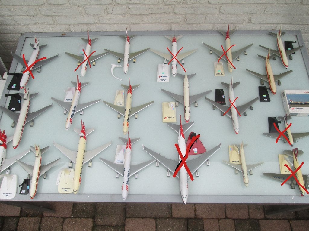 Martinair MD10 /11 - 767-300ER - 747-200 / Airbus A310 /A320, Ophalen of Verzenden, Gebruikt, Schaalmodel