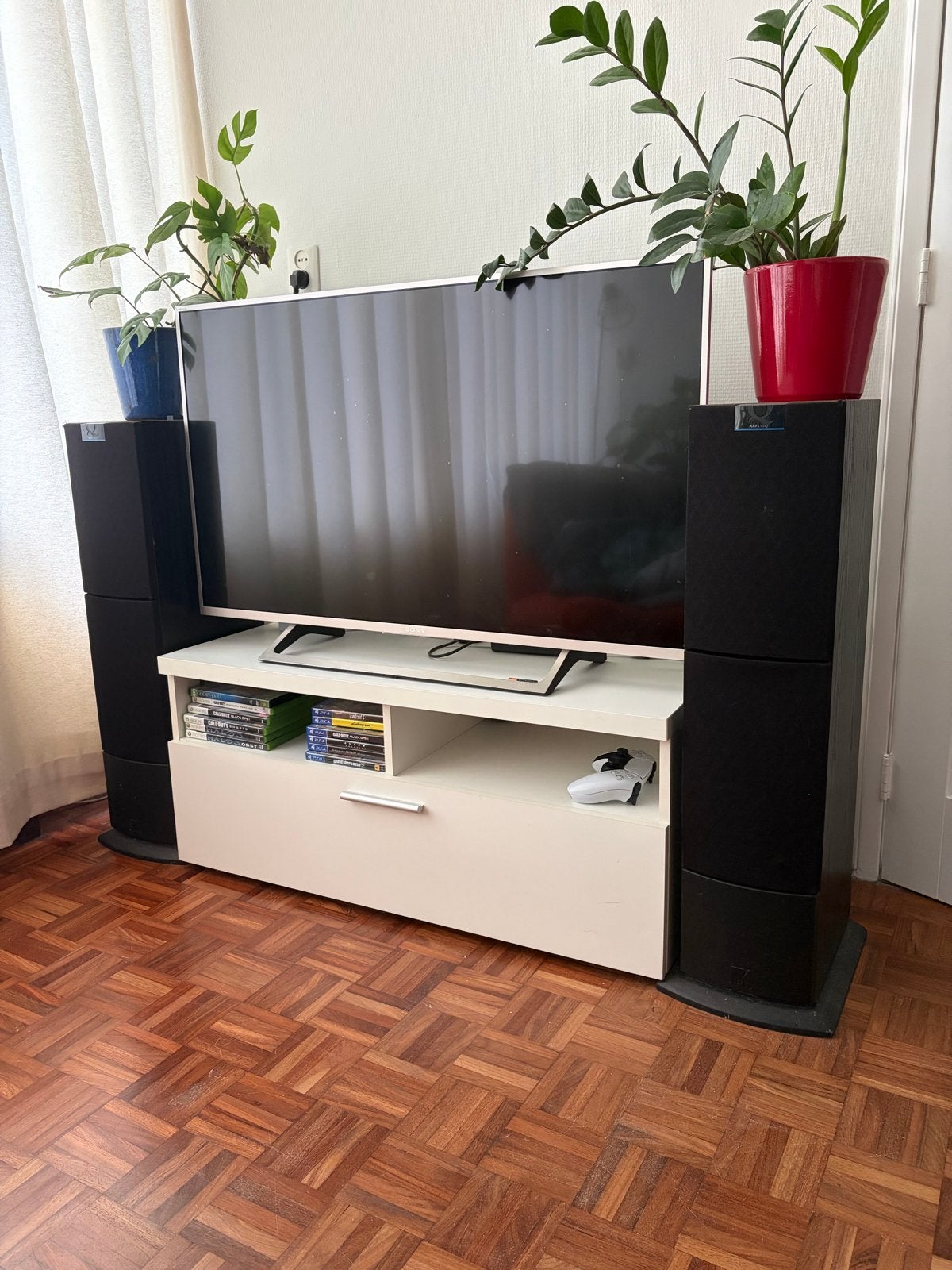 Stereo set met KEF torenspeakers en Akai receiver, Ophalen, Gebruikt, Losse componenten, Akai