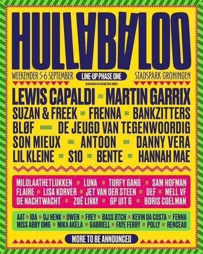 2 Weekend tickets Hullabaloo 2026 Groningen, Twee personen
