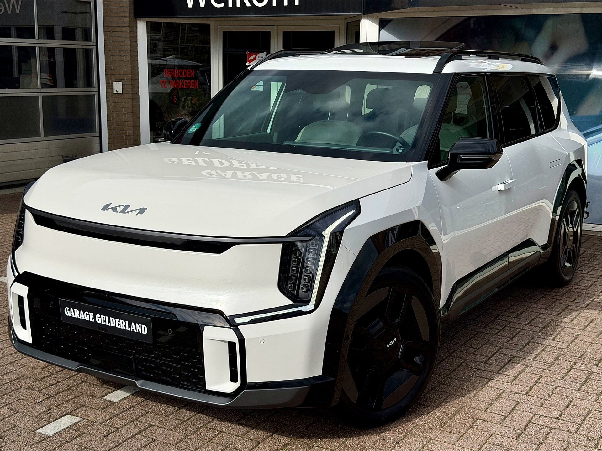 Kia EV9 GT-Line AWD 99.8 kWh | PANO | 6P LOUNGE UITVOERING |, Automaat, Wit, Vierwielaandrijving, SUV of Terreinwagen