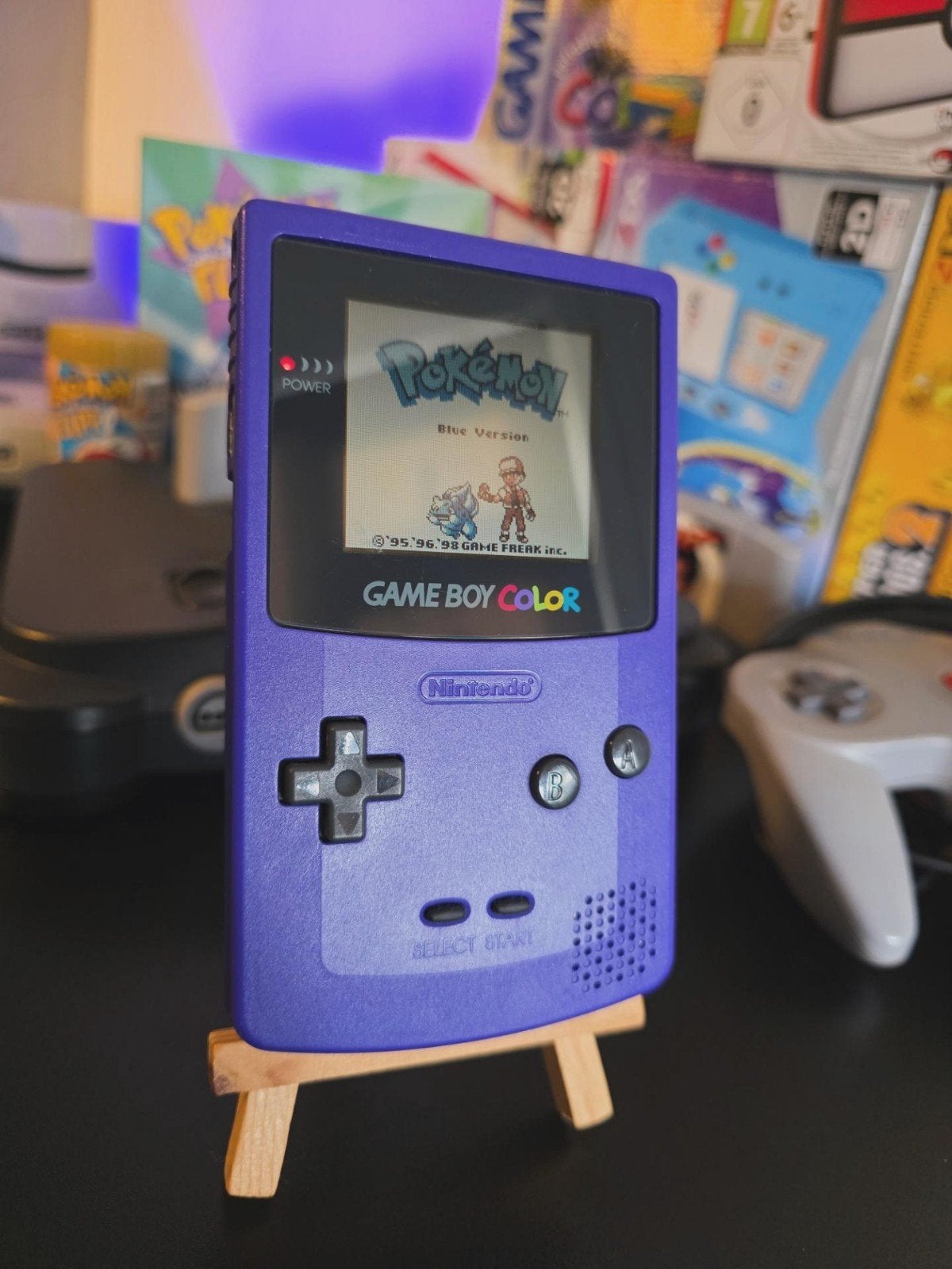Nintendo GameBoy Color Grape, Spelcomputers en Games, Spelcomputers | Nintendo Game Boy, Ophalen of Verzenden, Gebruikt, Game Boy Color