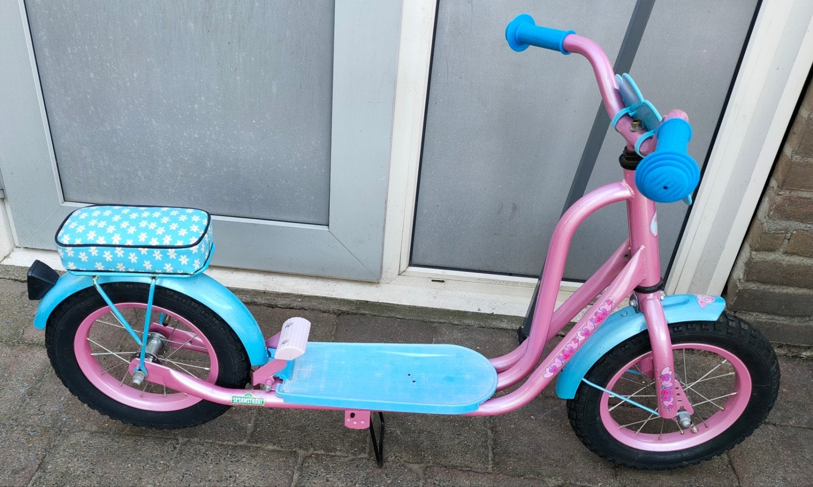 12 inch vintage Sesamstraat step met rem, Ophalen, Gebruikt, Gewone step, Sesamstraat