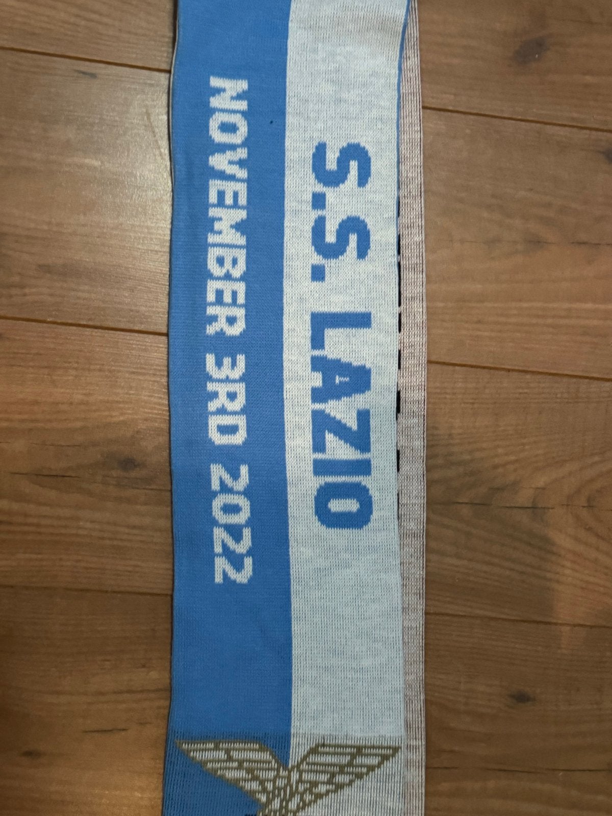 Feyenoord Lazio dubbele sjaal - Uniek collectors item!, Ophalen of Verzenden, Zo goed als nieuw, Feyenoord, Vaantje of Sjaal