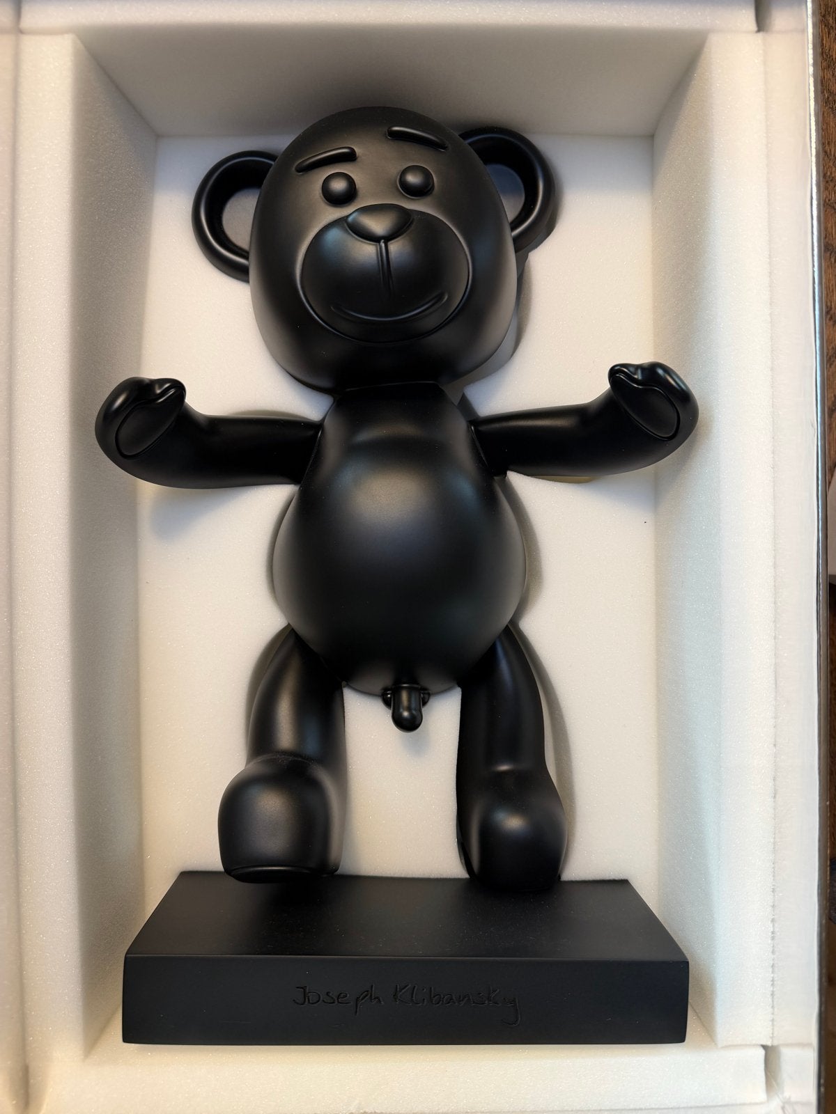 Joseph Klibansky 'Bare Hug' Beeld - Zwart, gelimiteerde edit, Ophalen, Beeld, Zwart