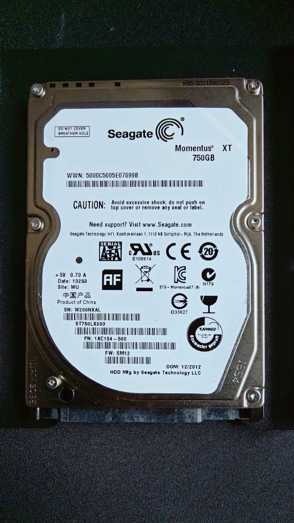Seagate 750GB 2.5" externe harde schijf, Computers en Software, Harde schijven, Intern, Gebruikt, 750GB, Ophalen of Verzenden