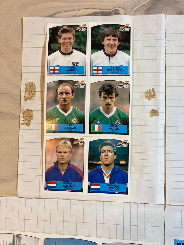 Voetbalplaatjes EURO 88 EK Panini en diverse landen/steden, Ophalen of Verzenden, Gebruikt, Sport