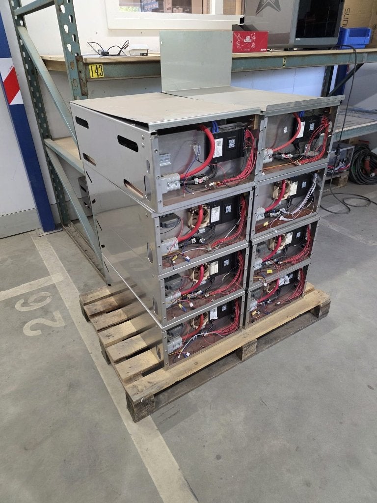 RVS accubak 16 cel LifePo4 - 15KWh met JK BMS en toebehoren, Ophalen of Verzenden, Nieuw