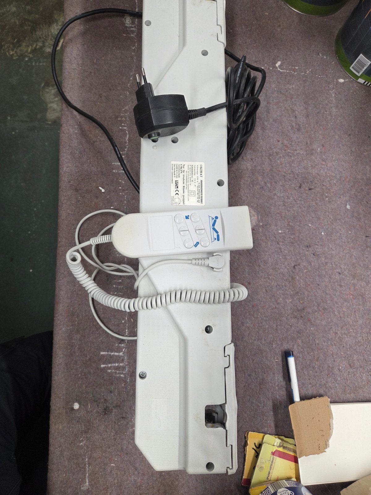 Okin okimat bedmotor met afstandsbediening, Ophalen of Verzenden, Gebruikt