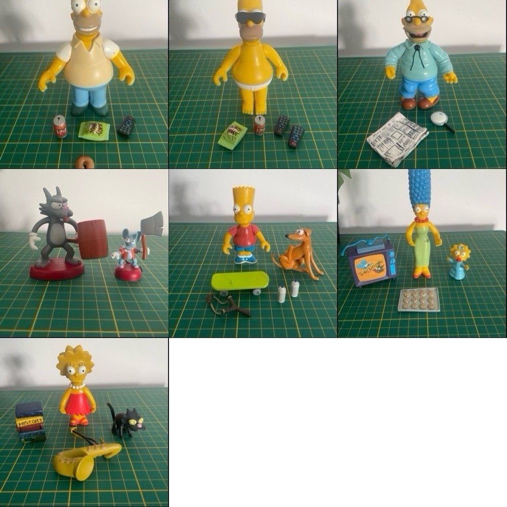 Grote set Simpsons World of Springfield figuren Playmates, Ophalen of Verzenden, Gebruikt