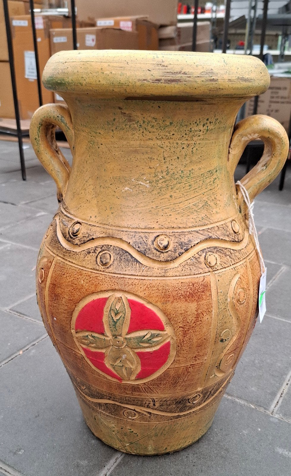 mooie grote vaas handgemaakte in  Egypte stijl., Ophalen