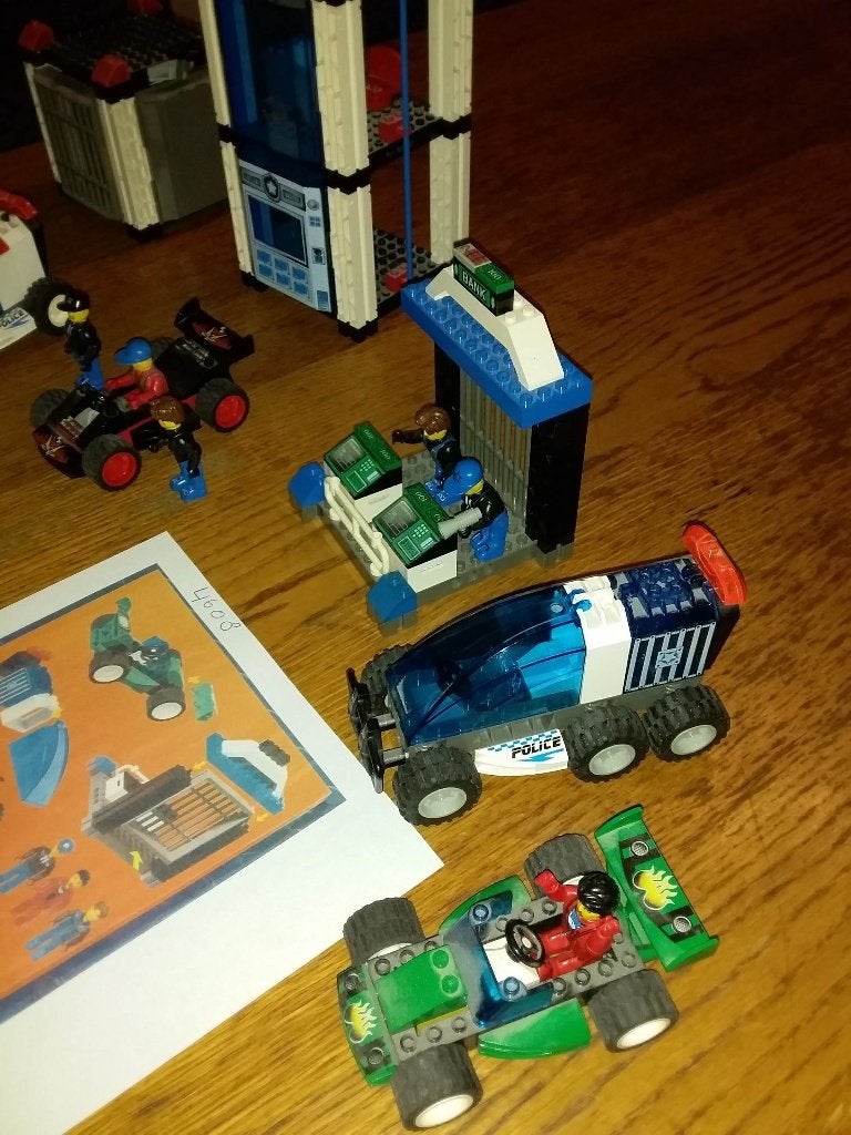 lego nr 4611 en nr 4608 politie set, Gebruikt, Lego, Ophalen of Verzenden, Meerdere sets
