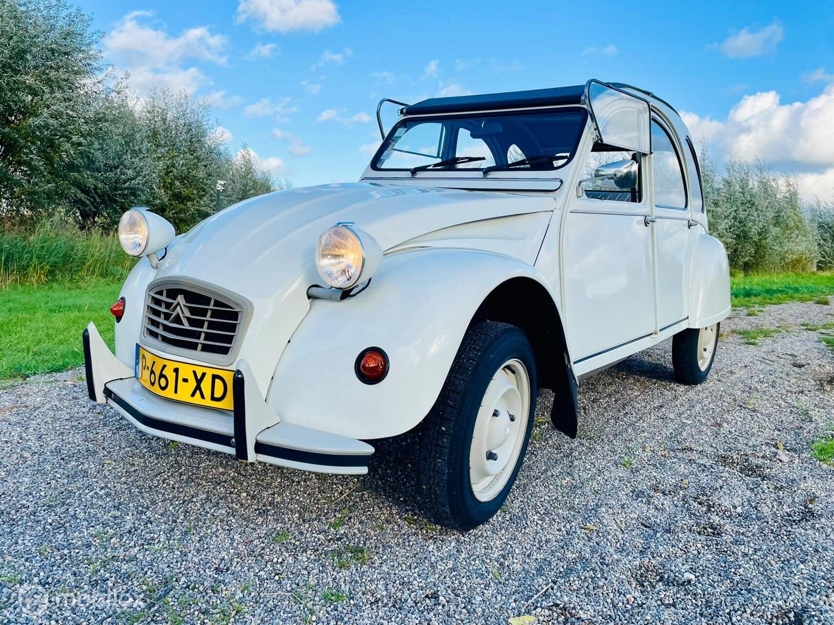 2cv6 spécial blanc meije 69.960 km 04-1990, Auto's, Voorwielaandrijving, 2CV, Cabriolet, 4 stoelen