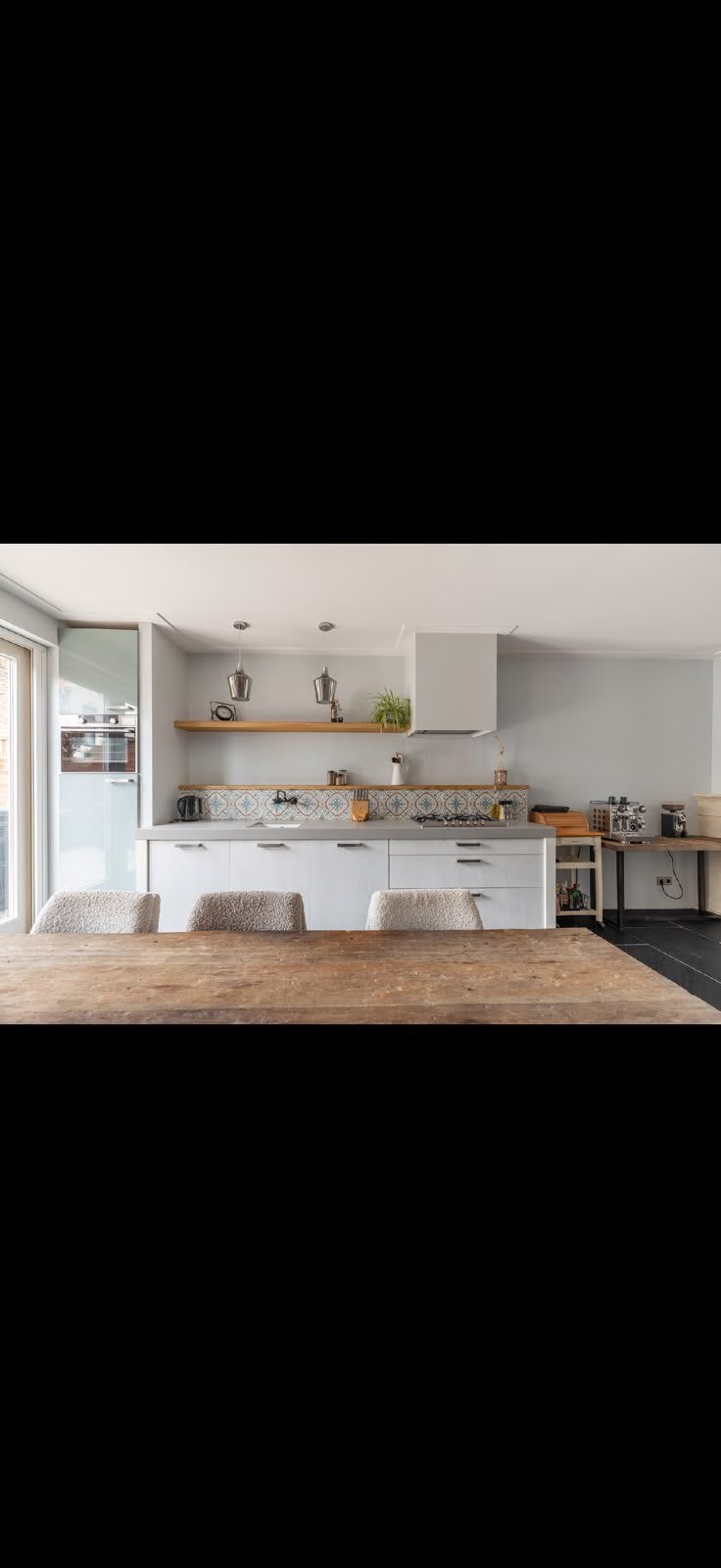 Complete keuken incl. apparatuur, Huis en Inrichting, Keuken | Complete keukens, Ophalen, Gebruikt, Wit, Graniet of Steen