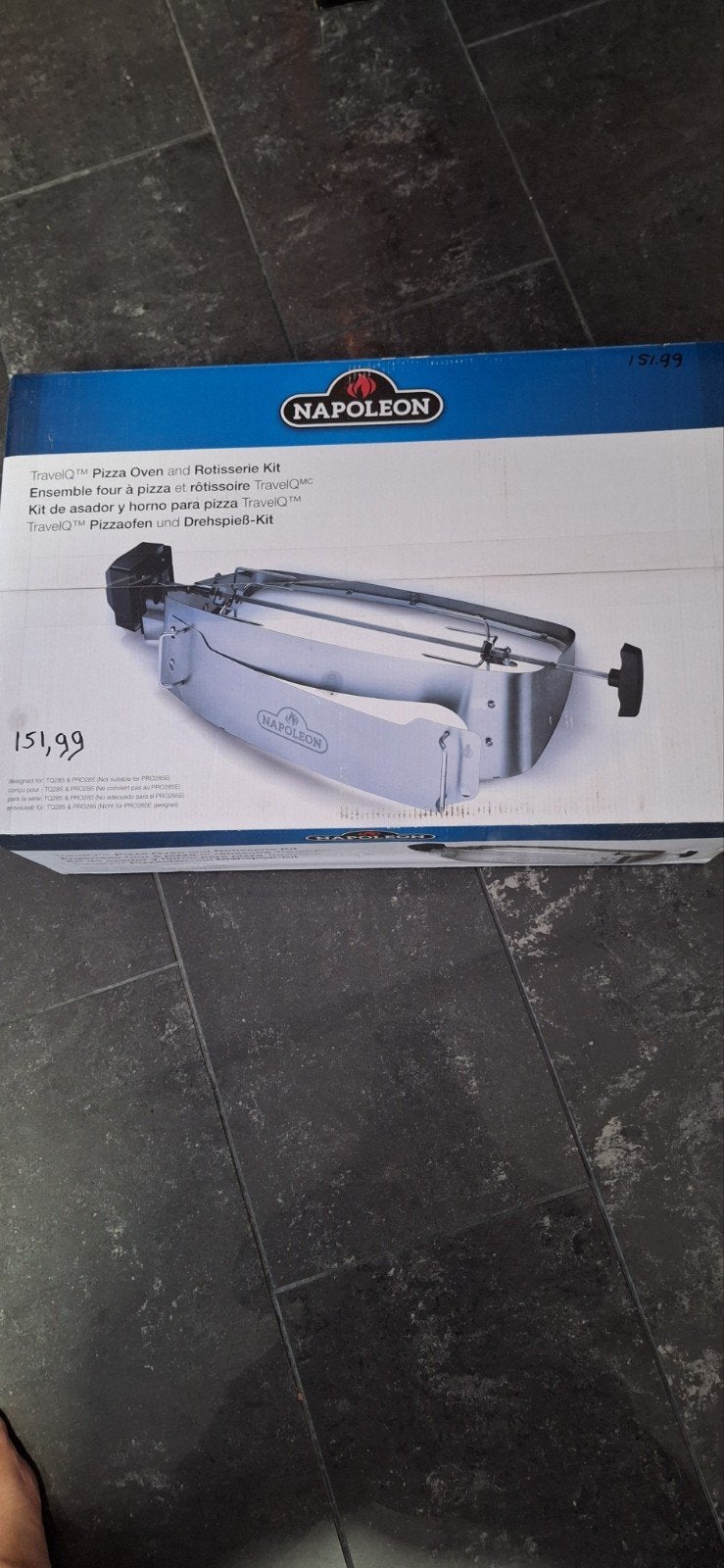 Napoleon TravelQ Pizza Oven en Rotisserie Kit 151 nu 80 eurp, Ophalen of Verzenden, Nieuw, Napoleon