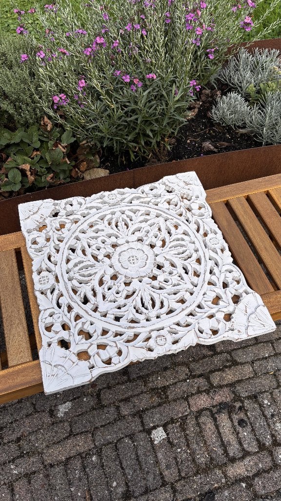 Chiselled wooden wall decoration, Ophalen, Gebruikt, Oosters, Decoratieobject