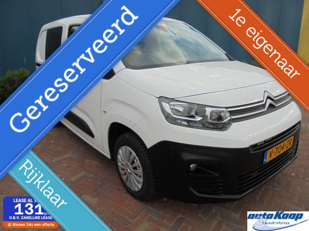 Citroen Berlingo bestel 1.6 BlueHDI Driver, Auto's, Euro 6, 4 cilinders, Citroën, Origineel Nederlands