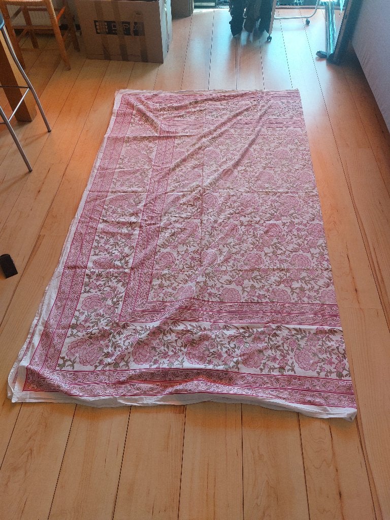 Indiase bedsprei/decoratieve doek 212 x 240 cm, Ophalen of Verzenden, Gebruikt, 125 cm of meer, Overige typen