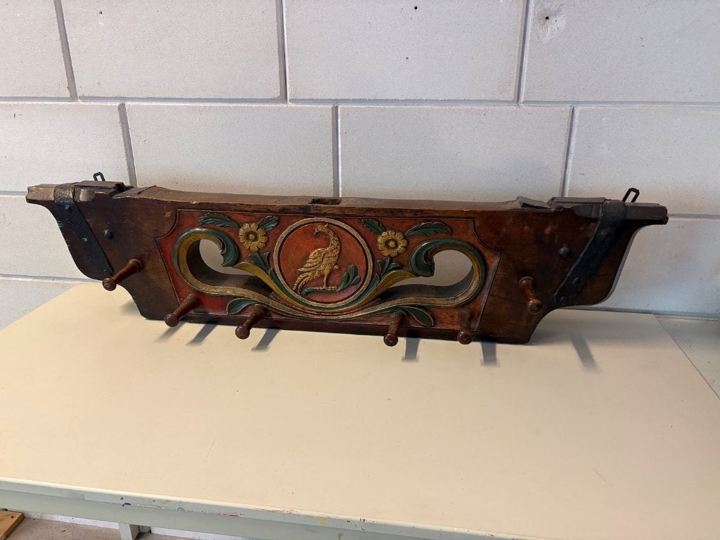 Antiek Brocante Houten Kapstok Juk, Gebruikt, Minder dan 100 cm, Hout, Ophalen