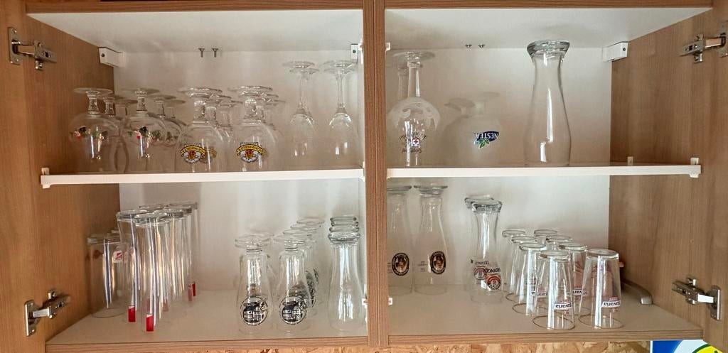 Diverse bierglazen en frisdrankglazen, Verzamelen, Glas en Borrelglaasjes, Ophalen of Verzenden, Gebruikt, Bierglas