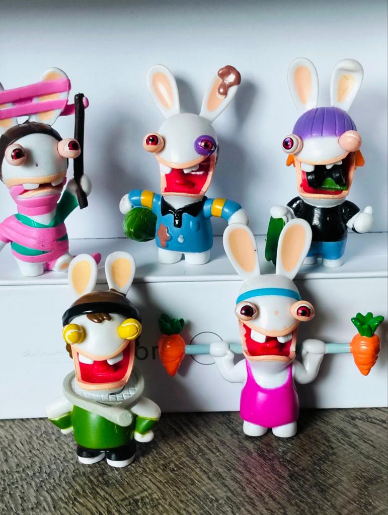 Rabbids Figuren Set - 5 stuks, Ophalen of Verzenden, Zo goed als nieuw