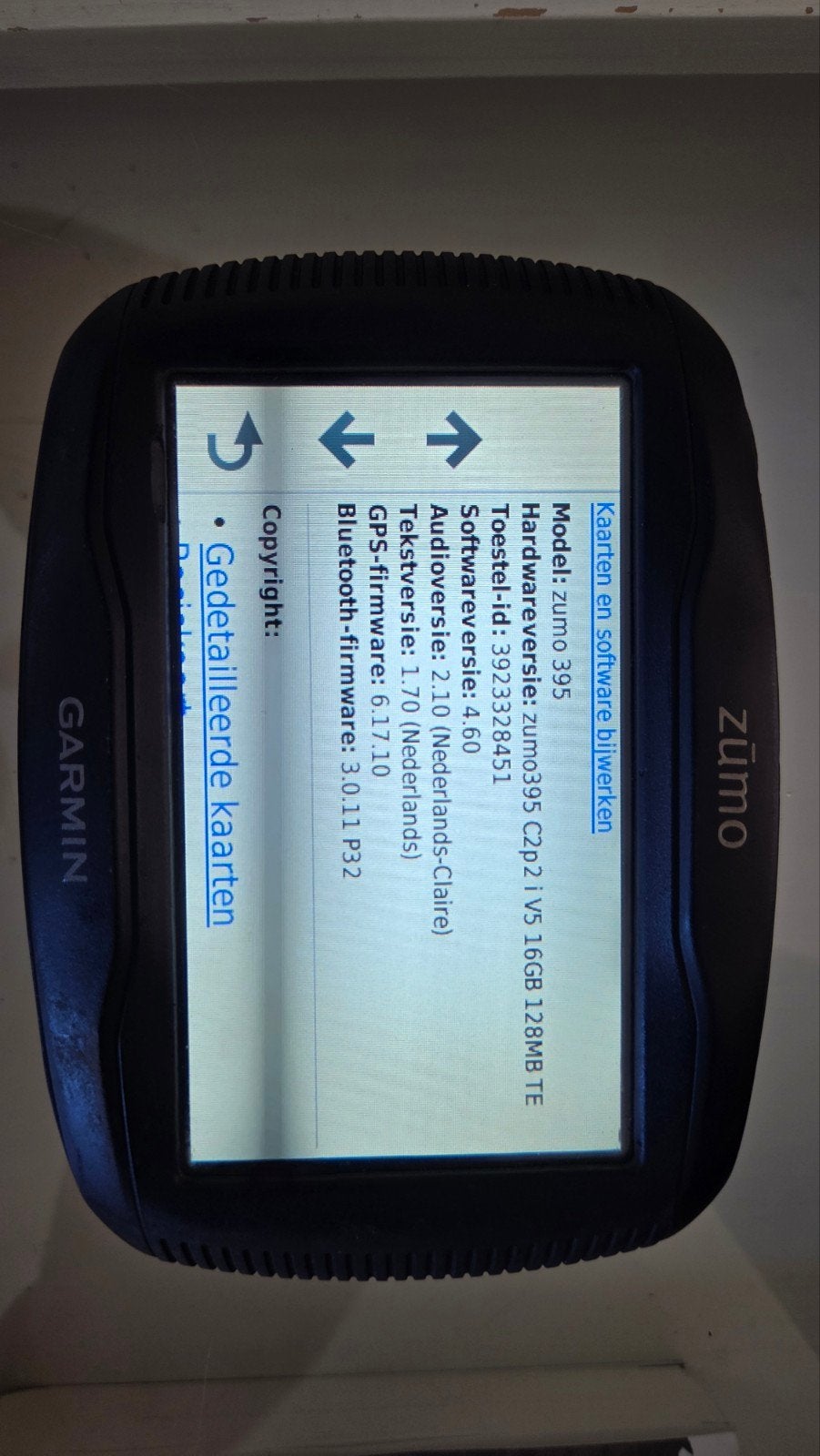 Garmin Zumo 395LM - Mist aan/uit knop, Ophalen of Verzenden, Gebruikt