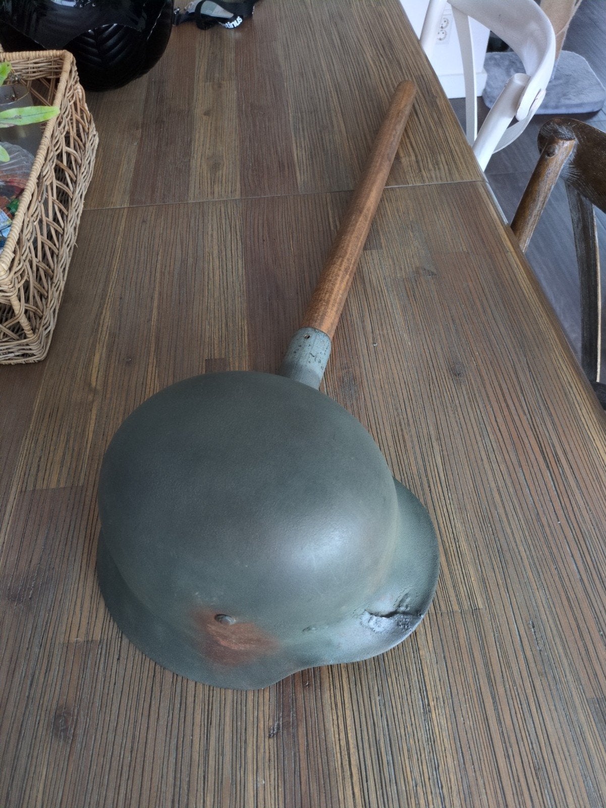 helm schep m40 DD, Verzamelen, Ophalen of Verzenden, Overige soorten, Duitsland, Helm of Baret