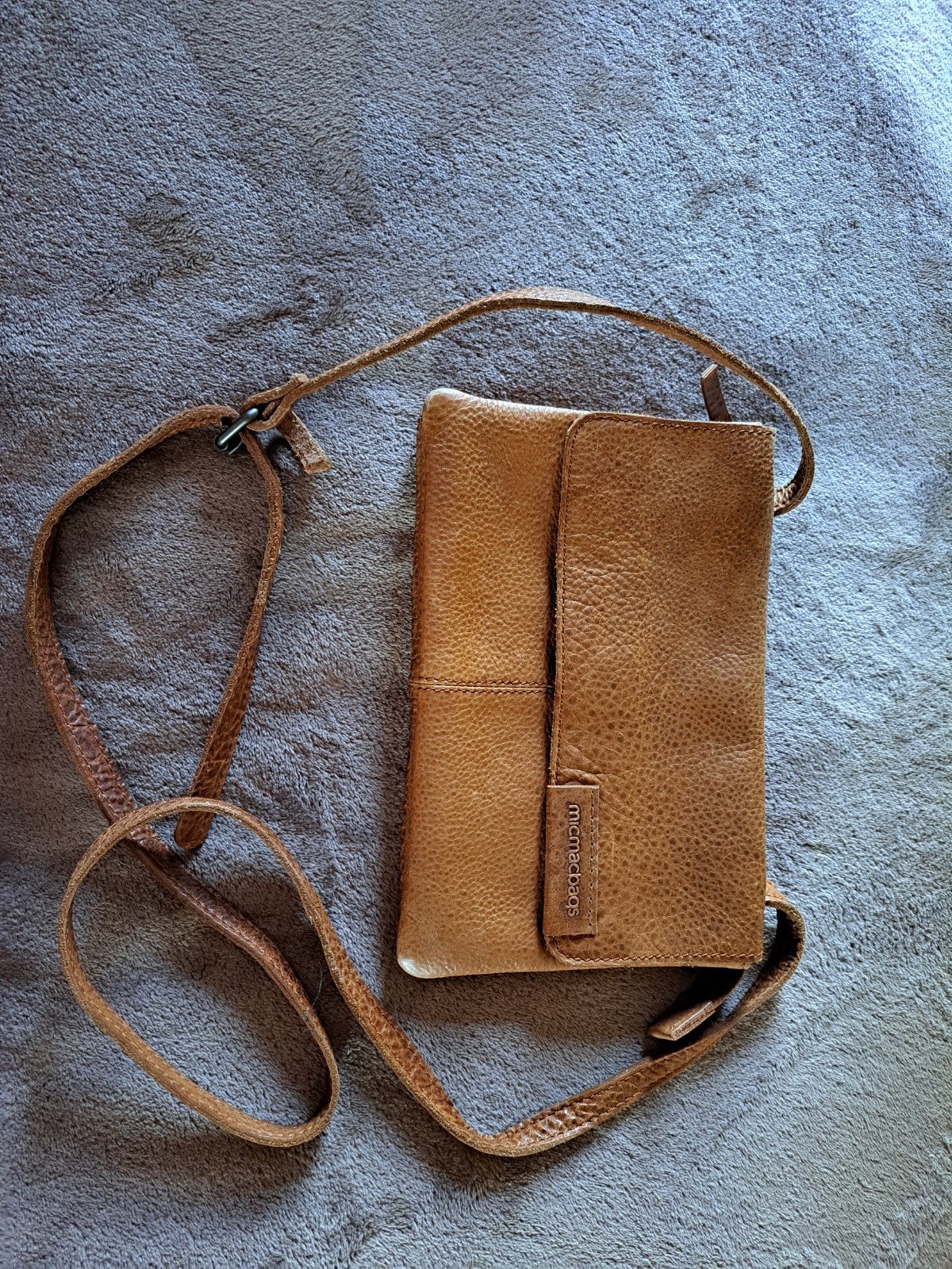 Micmacbags schuidertas, Ophalen, Gebruikt, Bruin, Schoudertasje