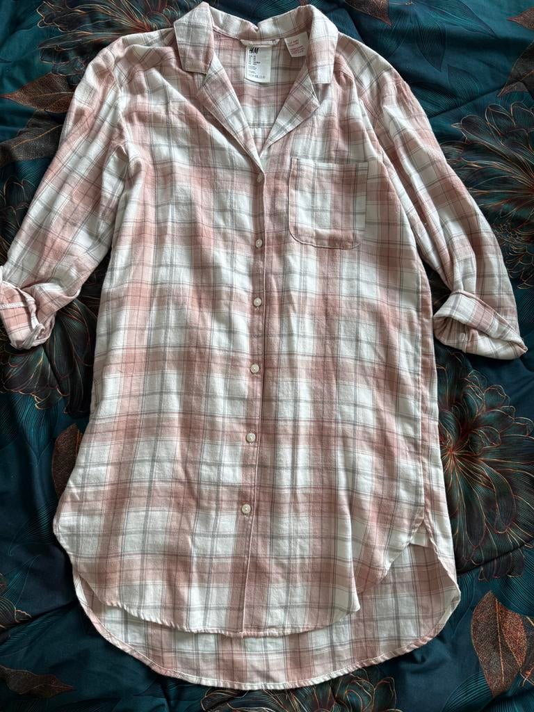 H&M pyjama xs flanel, Kleding | Dames, Pyjama's, Ophalen of Verzenden, Zo goed als nieuw, Maat 34 (XS) of kleiner