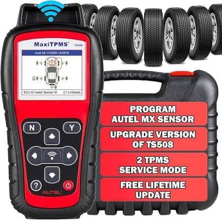 Autel TPMS apparaat + 4 bansensensoren ventiel  Balanceer, Ophalen of Verzenden, Nieuw
