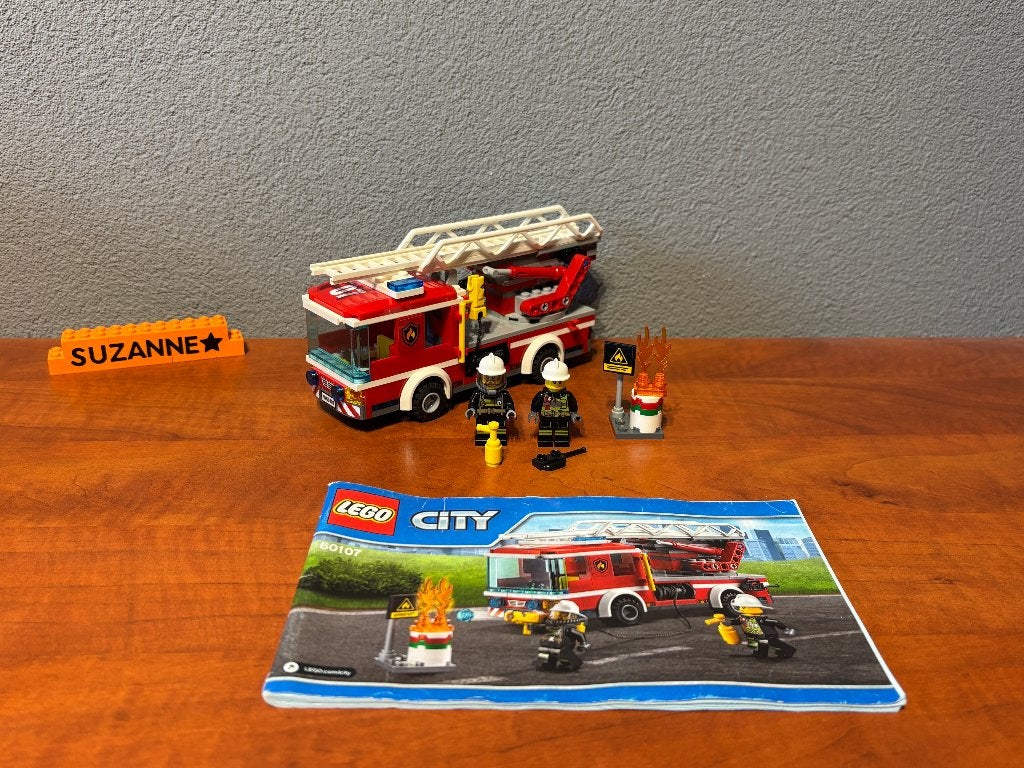 Lego 60107 - City - Fire Ladder Truck, Lego, Ophalen of Verzenden, Compleet, Complete set