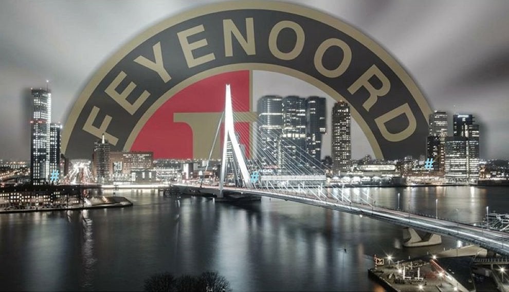 Feyenoord wandbord, Metaal. Maat: 30x20 en 40x30 cm, Metaal, 30 cm, Verzenden, Meerkleurig