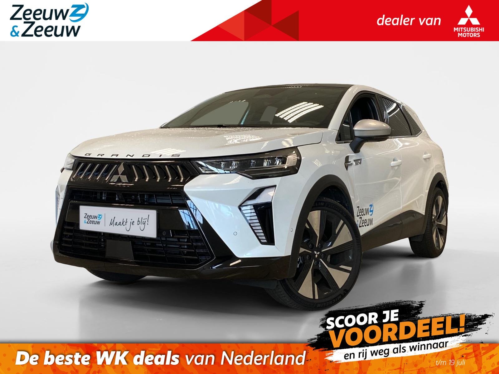 Mitsubishi Grandis 1.8 HYBRID | INSTYLE | AUTOMAAT | LEDER |, Auto's, 730 kg, 1789 cc, Automatische klimaatregeling, Wit