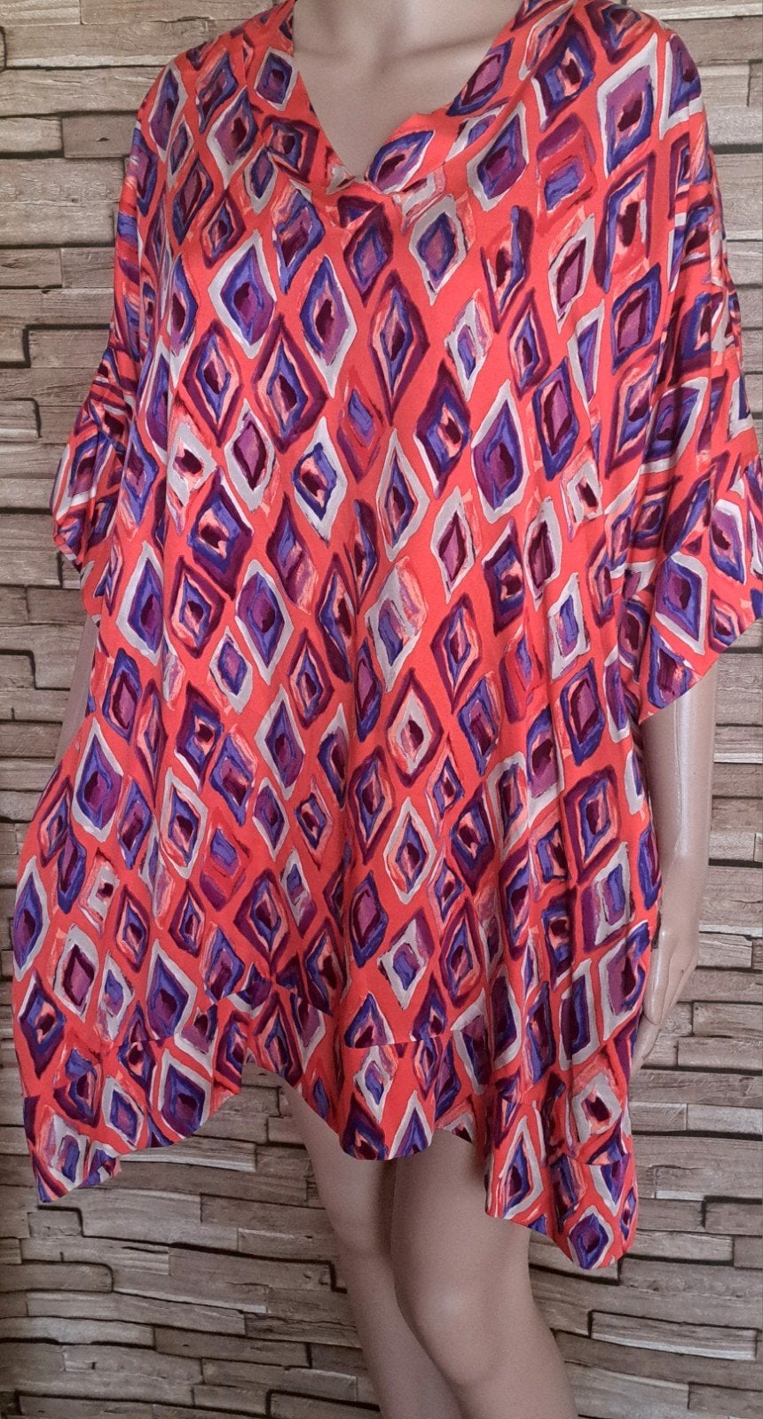 Ophilia - kleurrijke viscose tuniek/top maat 50/52, Kleding | Dames, Nieuw, Shirt of Top, X, Meerkleurig