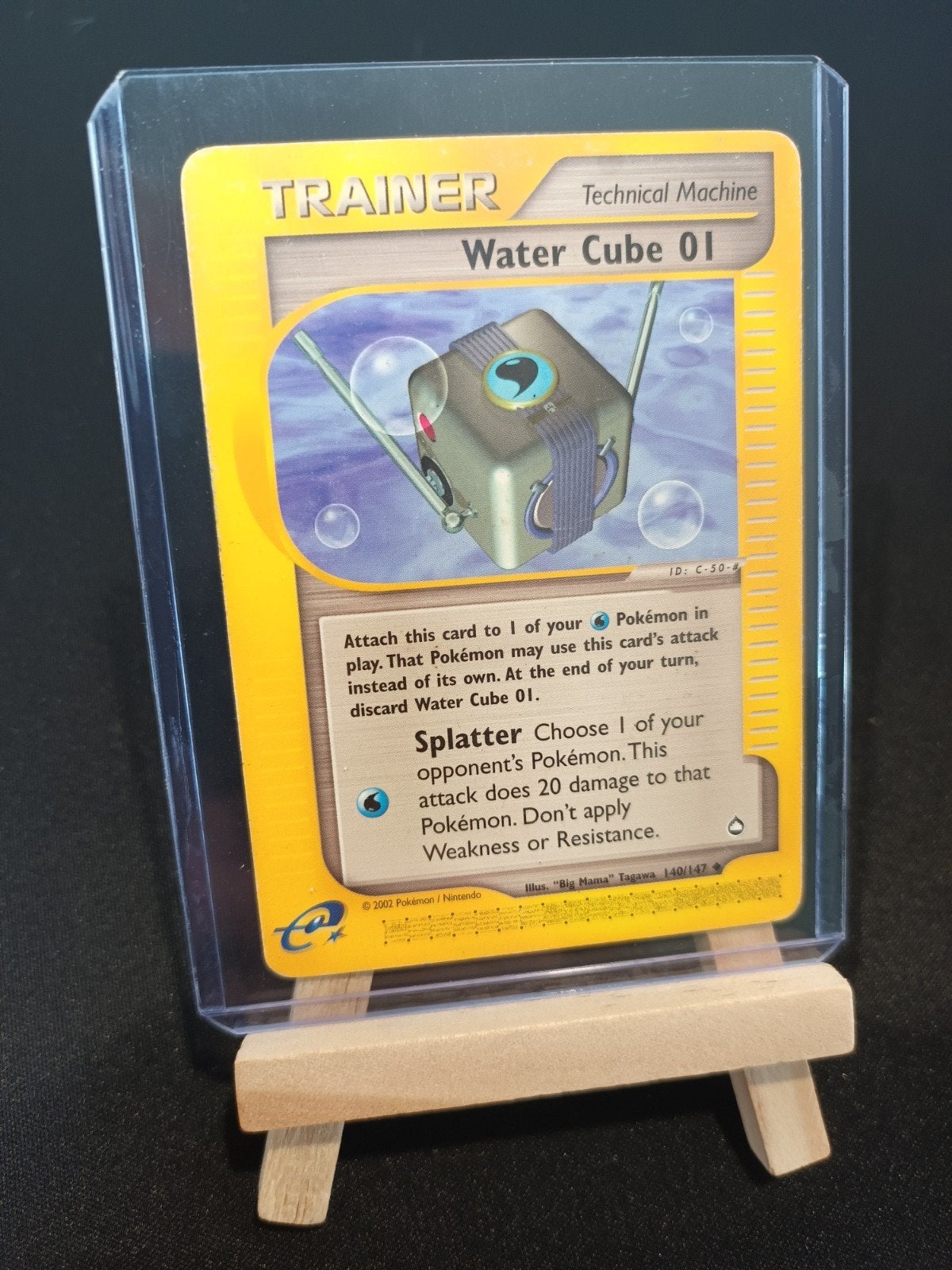 Pokémon Water Cube 01 140/147 Aquapolis Vintage WOTC, LP, Ophalen of Verzenden, Gebruikt, Losse kaart