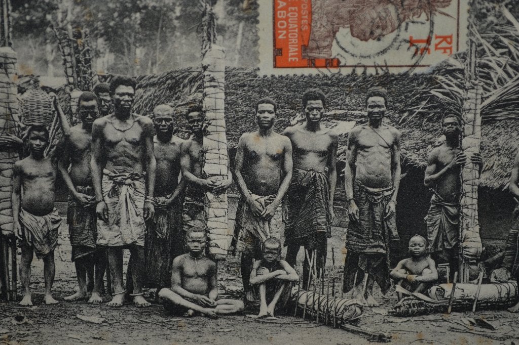 frans congo 1910 bewoners franse kolonie afrika postzegel, Ophalen of Verzenden, Voor 1920, Sterren en Beroemdheden