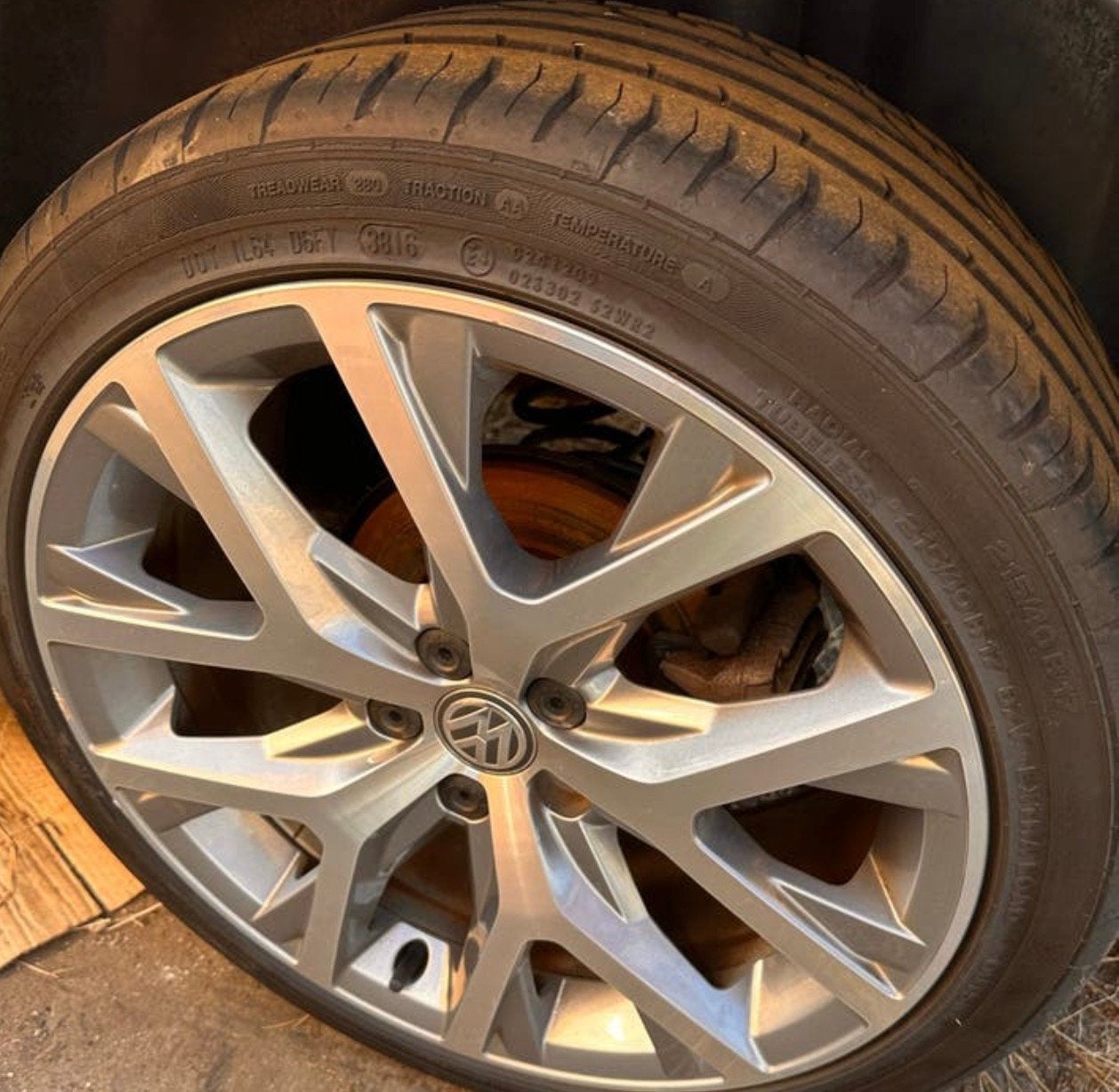 Sportvelgen met banden voor Polo Cross 17 inch (3 goed, 1 sc, Auto-onderdelen, Banden en Velgen, Banden en Velgen, 17 inch, Ophalen of Verzenden