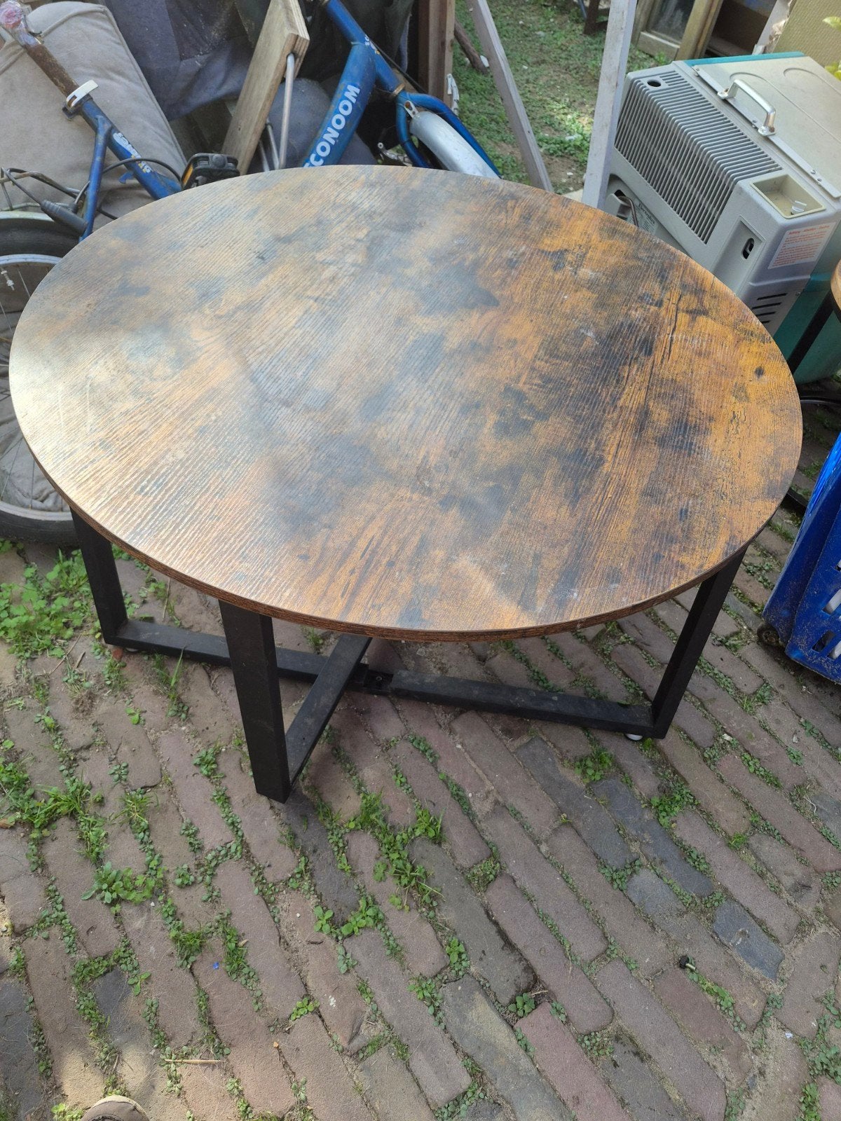 Mango houten salontafel, 100 tot 150 cm, Rond, 50 tot 100 cm, Zo goed als nieuw