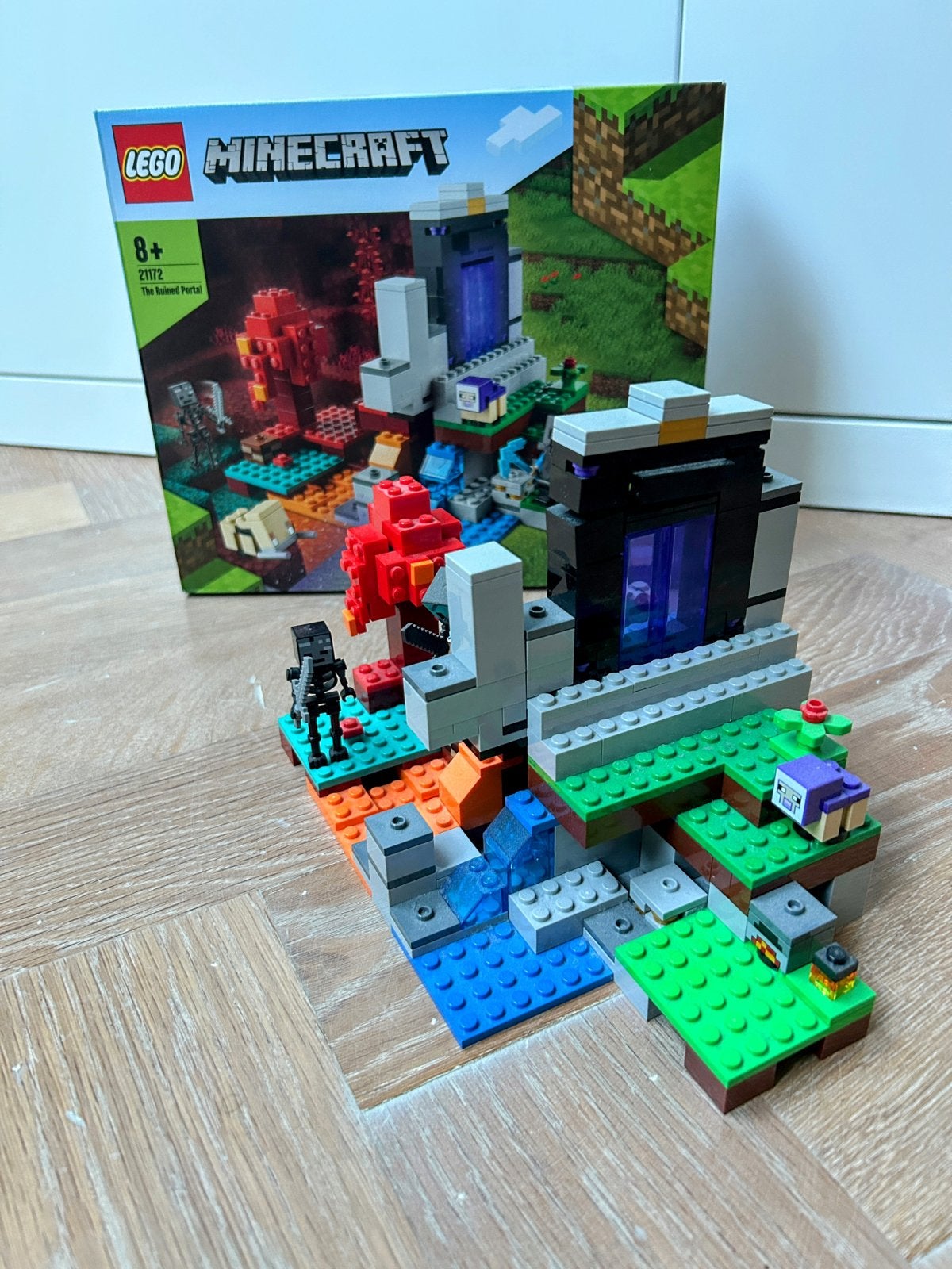 LEGO Minecraft 21172 Het Verwoeste Portaal, Minecraft, Lego, Ophalen of Verzenden, Zo goed als nieuw