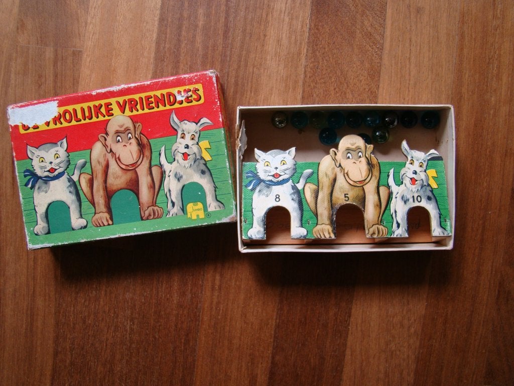 vintage knikker spel Jumbo, Ophalen of Verzenden, Gebruikt