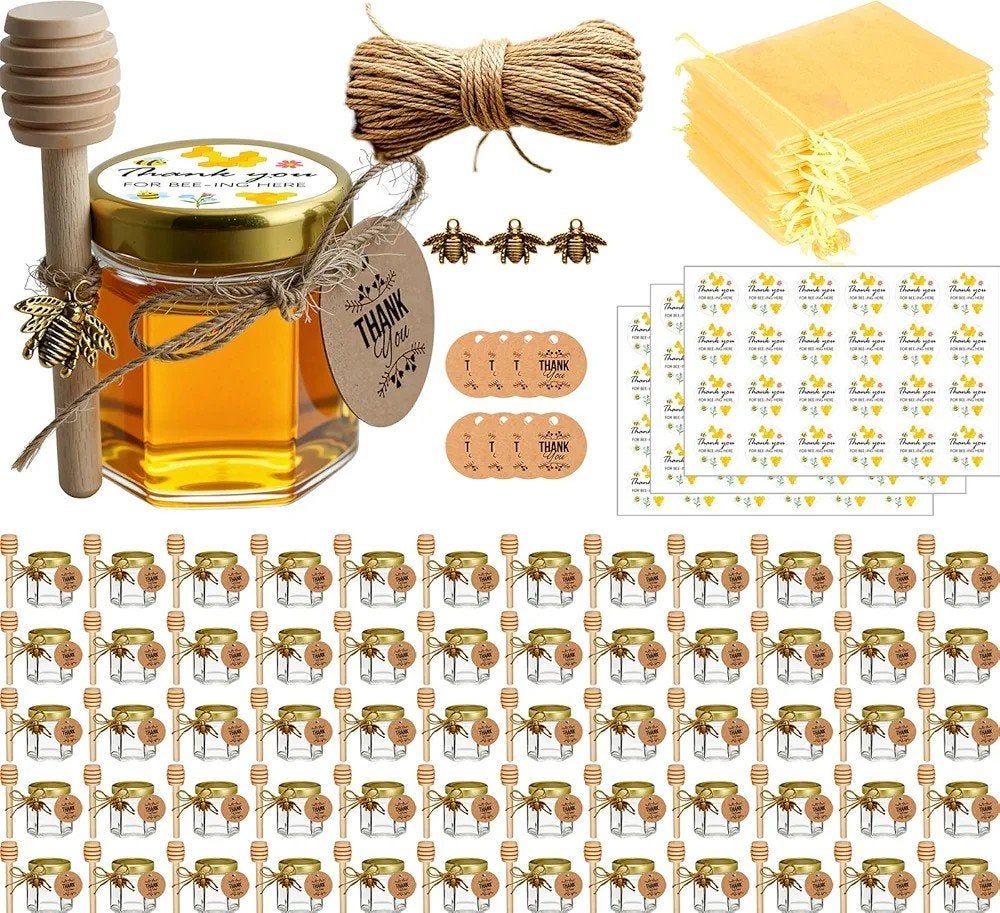 60 mini honing potjes, -, -, Nieuw, Ophalen of Verzenden