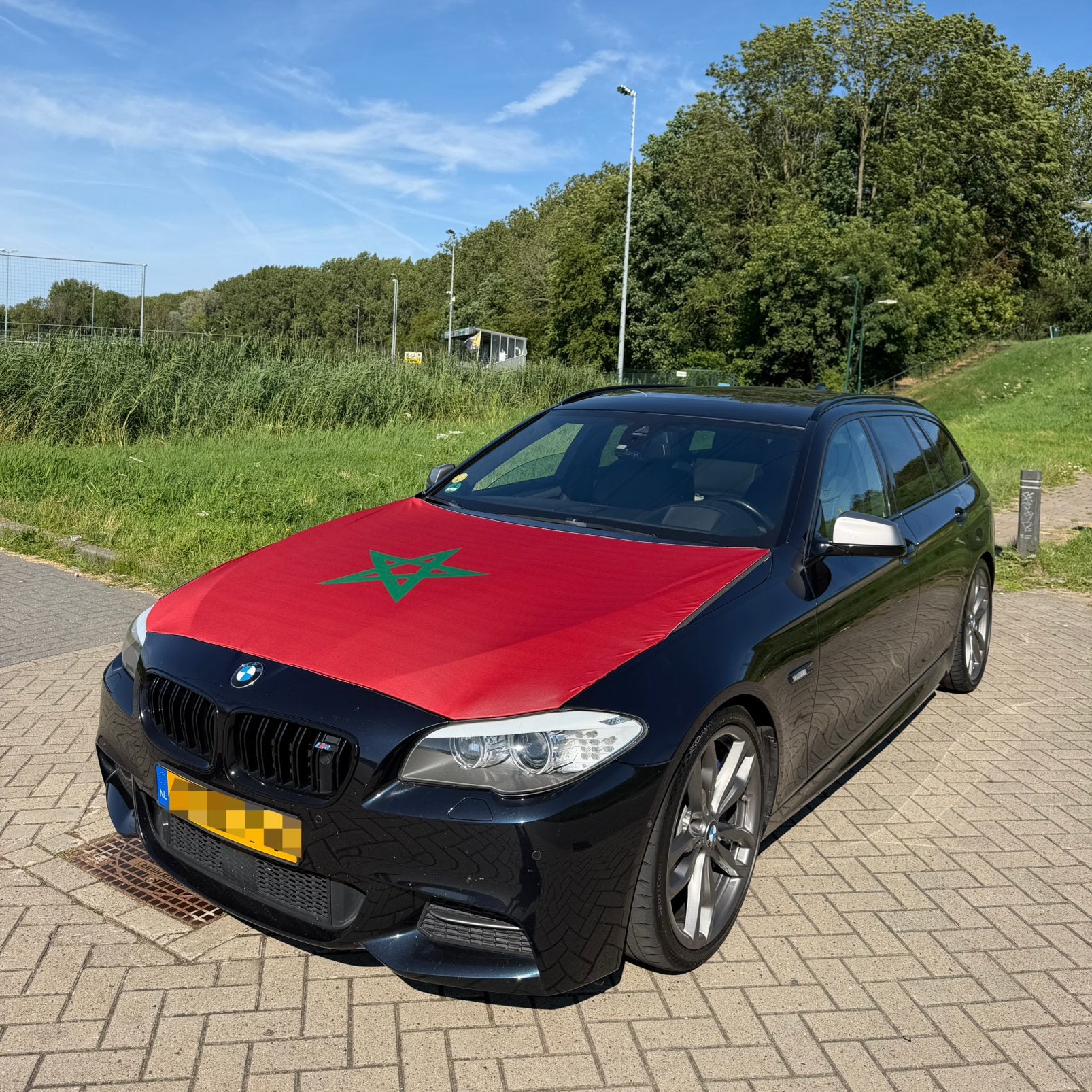 Marokko motorkap vlag - GLOEDNIEUW, Ophalen of Verzenden, Nieuw