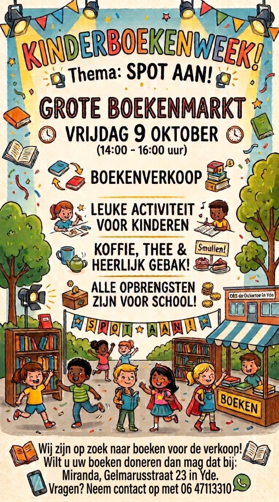 Boekenmarkt Yde 9 oktober, Ophalen, Zo goed als nieuw