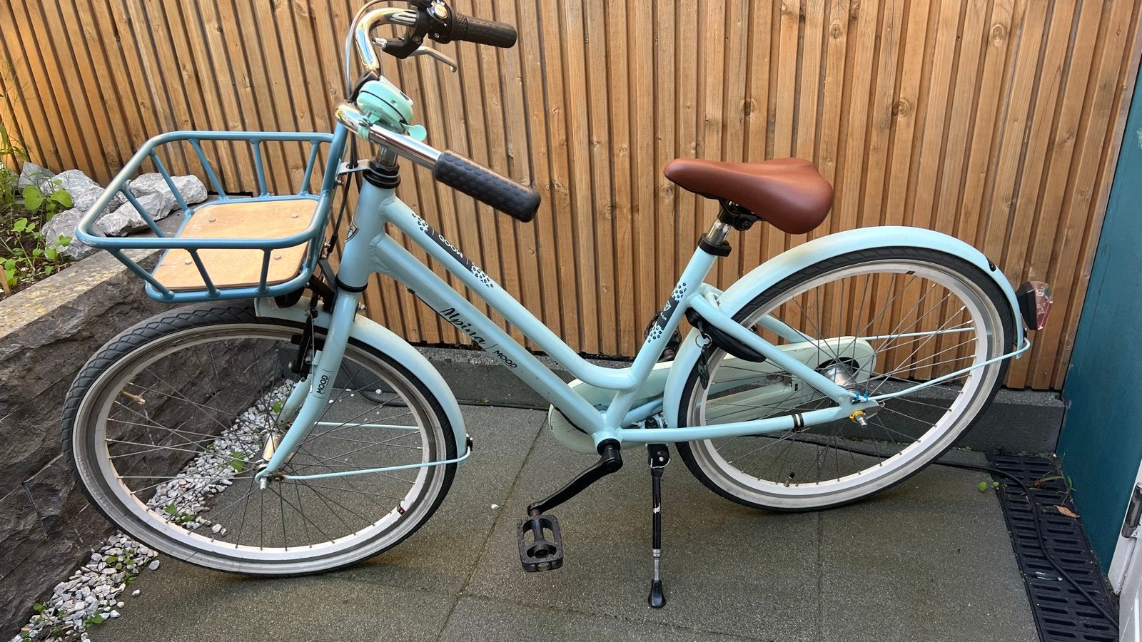 Mood Alpine 24 inch fiets met voordrager, Ophalen, Gebruikt, Terugtraprem, 20 inch of meer