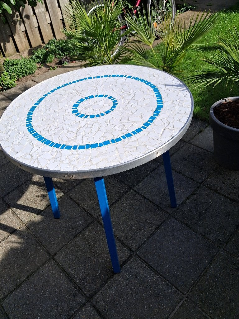 Gratis tuintafel, Ophalen, Gebruikt, Rond, Overige materialen