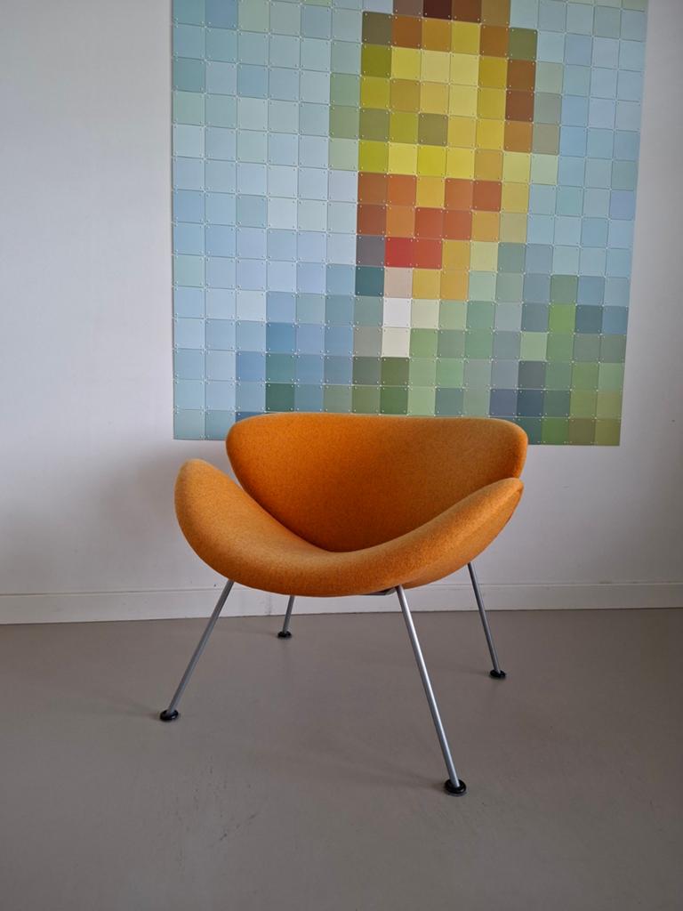 Artifort Orange Slice (ontwerper Pierre Paulin), Ophalen, Gebruikt, Grijs, Eén